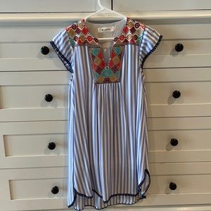 The impeccable pig blue and white striped dress.